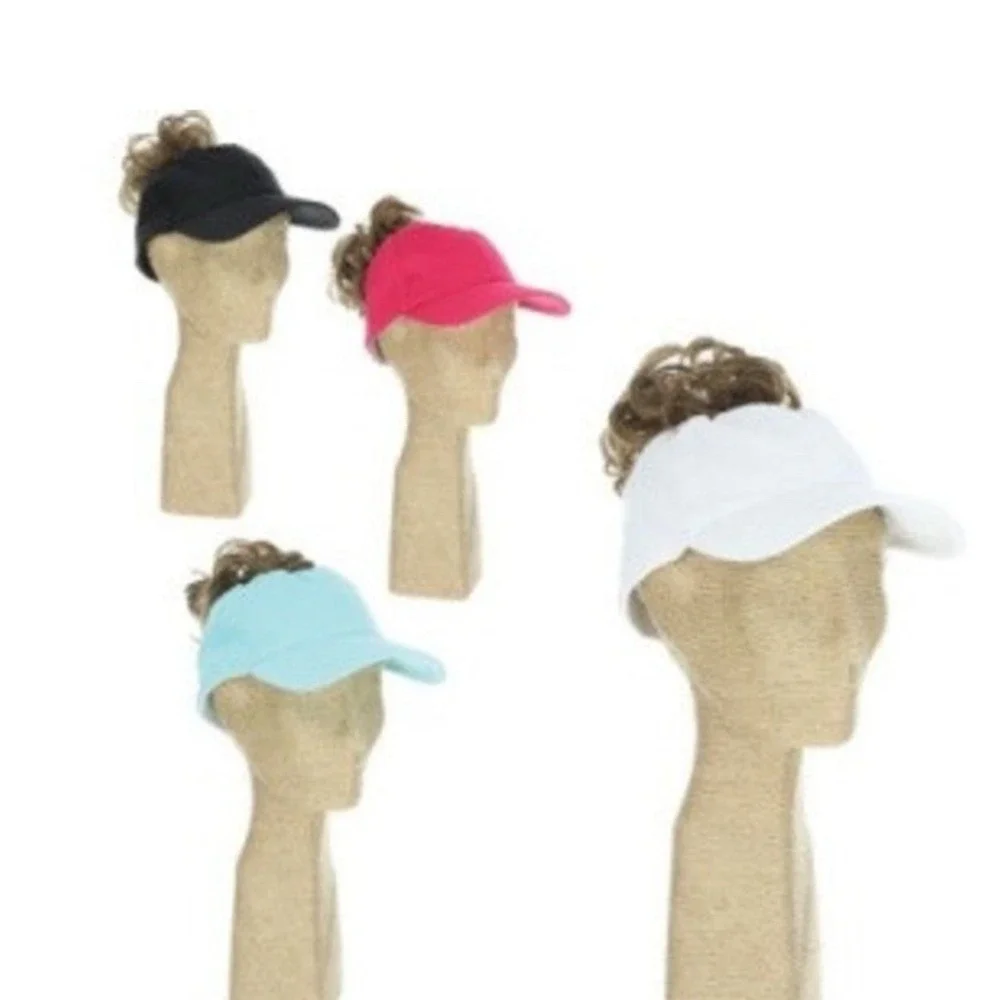 Cappelli Sports One Size Baseball Hat NEW WITH TAG Ponytail‎ Bun White